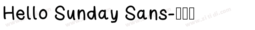 Hello Sunday Sans字体转换